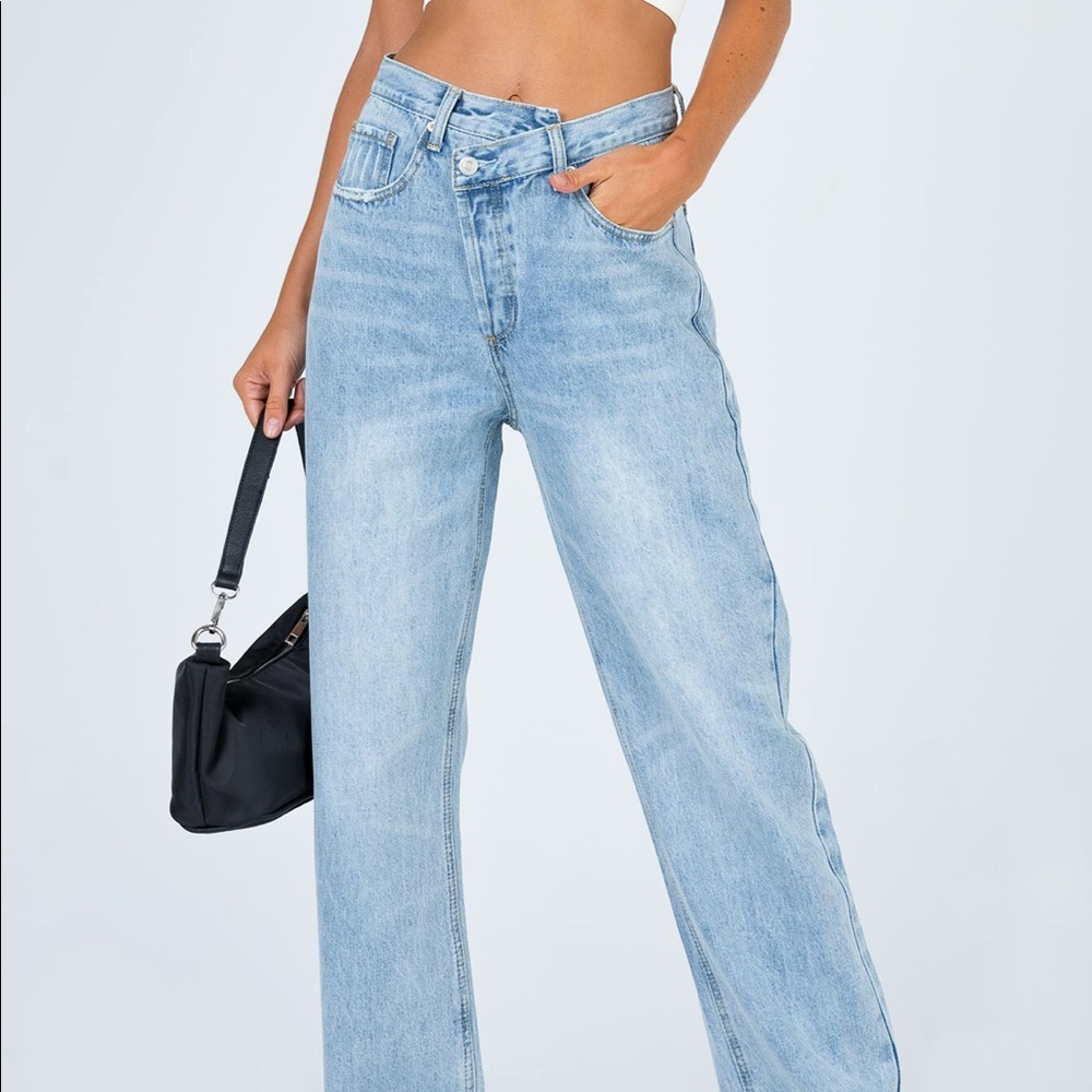 Princess Polly Asymmetrical Jeans
